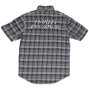 Harley Davidson Plaid Button Up Short Sleeve Performance Shirt